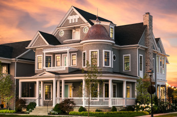 Картинка города -+здания +дома особняк