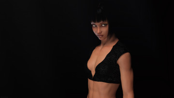 Картинка 3д+графика люди+ people фон девушка взгляд