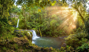 Картинка природа водопады простор