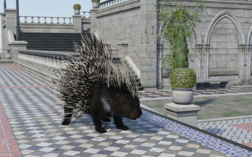 Картинка 3д+графика животные+ animals country