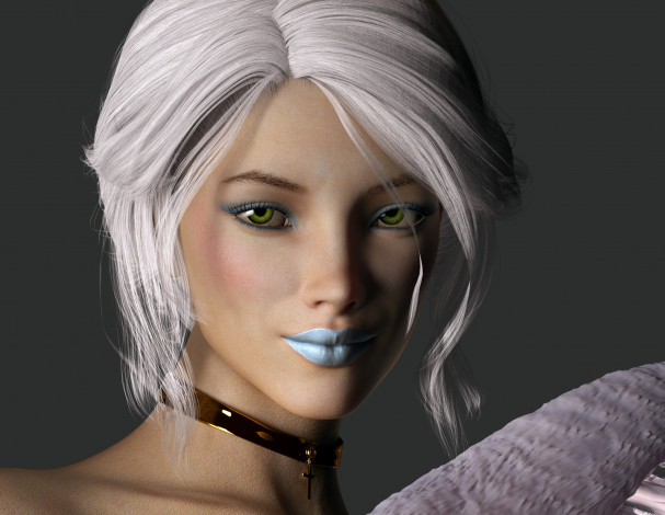 Обои картинки фото 3д графика, портрет , portraits, фон, взгляд, девушка