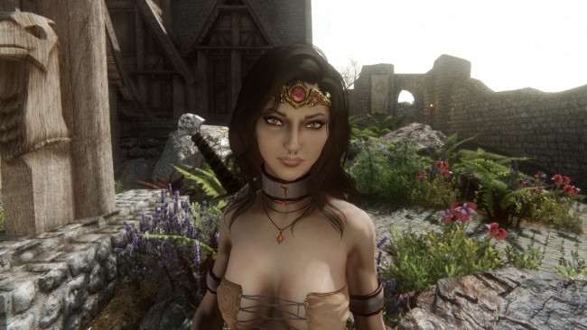 Обои картинки фото 3д графика, фантазия , fantasy, взгляд, фон, девушка