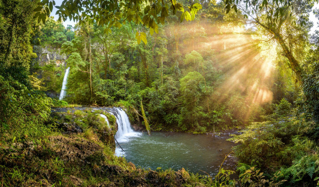 Обои картинки фото природа, водопады, простор