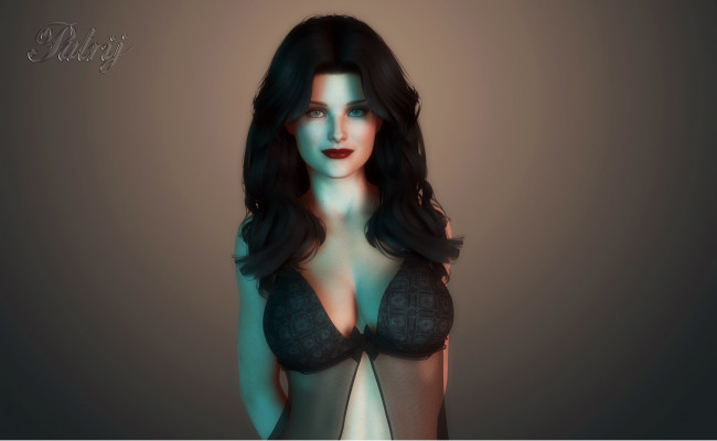 Обои картинки фото 3д графика, люди , people, девушка, фон, взгляд