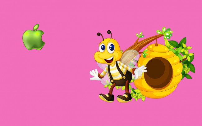 Обои картинки фото компьютеры, apple, логотип, фон