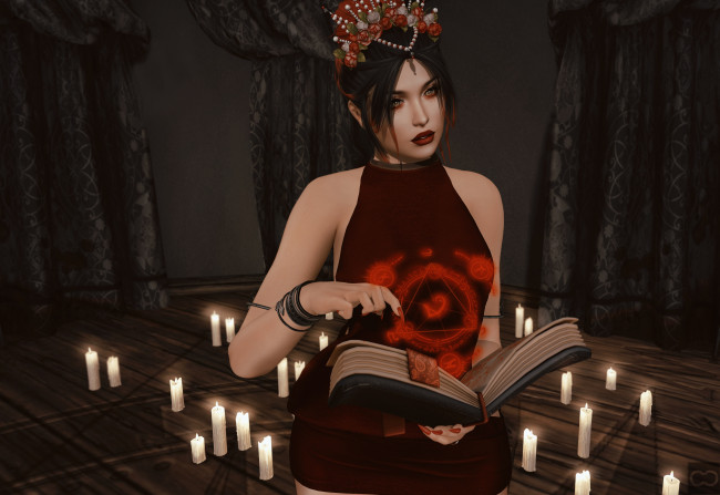 Обои картинки фото 3д графика, фантазия , fantasy, девушка, взгляд, фон