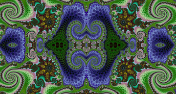 Картинка 3д+графика фракталы+ fractal фон узор цвет