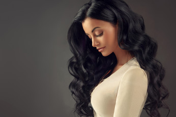 Картинка девушки -+лица +портреты девушка причёска макияж портрет лицо профиль модель брюнетка красотка поза взгляд