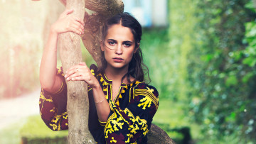 обоя alicia vikander, девушки, алисия, аманда, викандер, шведская, актриса, танцовщица