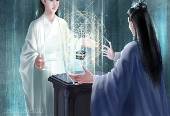 Обои картинки фото рисованное, кино,  мультфильмы, лань, ванцзы, сичень, магия, коробочка