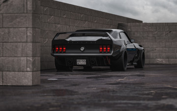 обоя ford mustang boss 429 hypnotizer, автомобили, 3д, ford, mustang, boss, 429, hypnotizer