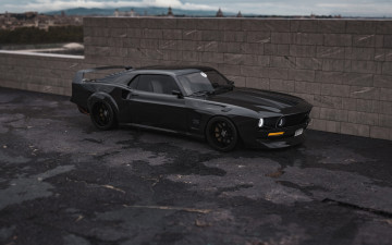 обоя ford mustang boss 429 hypnotizer, автомобили, 3д, ford, mustang, boss, 429, hypnotizer