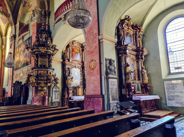 Обои картинки фото интерьер, убранство,  роспись храма, храм