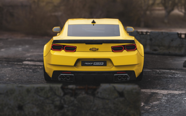 Обои картинки фото chevrolet camaro rs bumble bee new vision, автомобили, 3д, chevrolet, camaro, rs, bumble, bee, new, vision