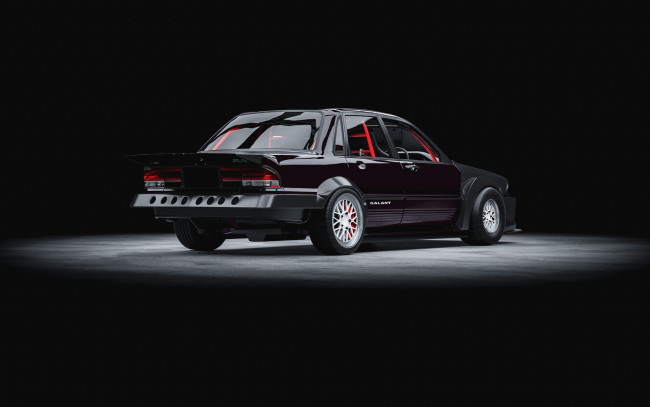 Обои картинки фото mitsubishi galant 6g dragster rwd, автомобили, 3д, mitsubishi, galant, 6g, dragster, rwd