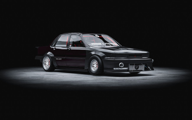 Обои картинки фото mitsubishi galant 6g dragster rwd, автомобили, 3д, mitsubishi, galant, 6g, dragster, rwd