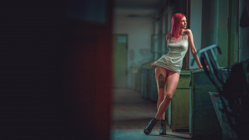 Картинка девушки -+рыжеволосые+и+разноцветные красивая девушка