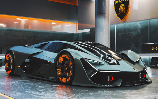 Обои картинки фото автомобили, 3д, lamborghini