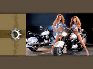 Картинка мотоциклы мото девушкой