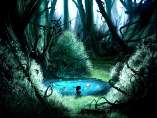 Картинка рисованные природа