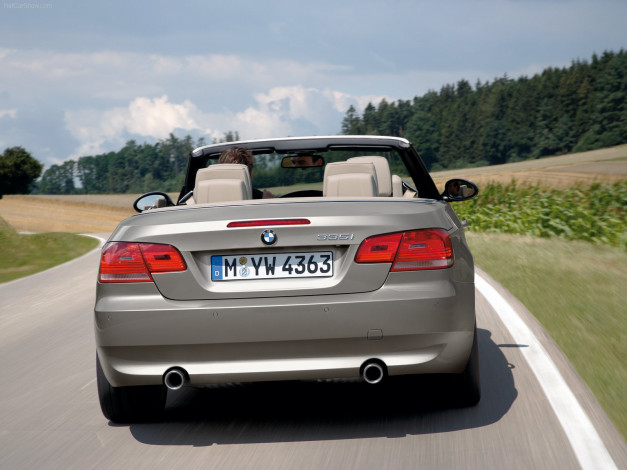 Обои картинки фото bmw, 335i, convertible, 2007, автомобили