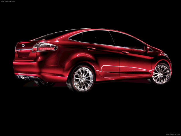 Обои картинки фото ford, verve, sedan, concept, 2008, автомобили