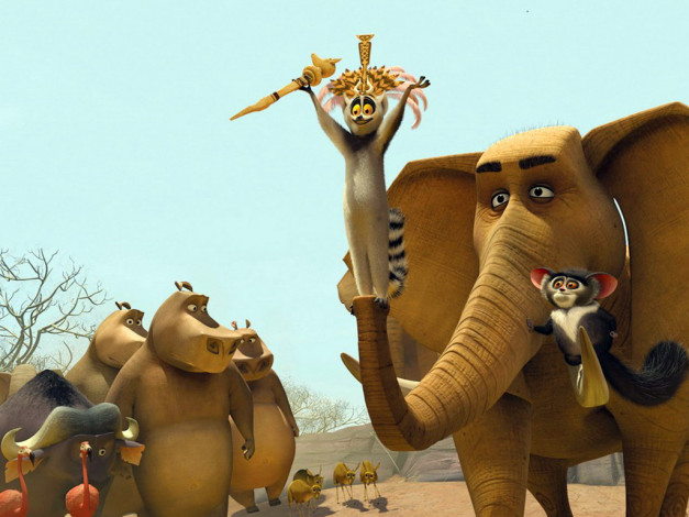 Обои картинки фото мультфильмы, madagascar, escape, africa