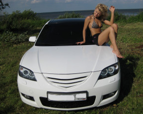 Картинка автомобили авто девушками