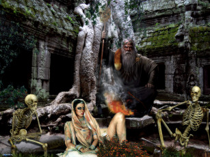 Картинка логово колдуна фэнтези люди