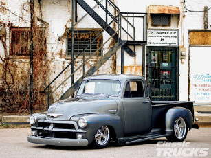Картинка 1954 chevy 3100 truck автомобили custom pick up