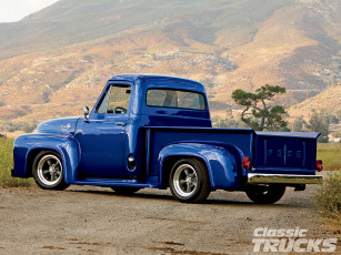 Картинка 1955 ford f100 автомобили custom pick up
