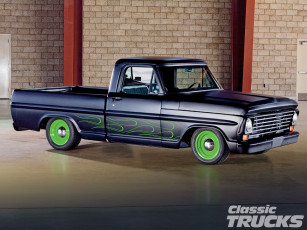 Картинка 1967 ford f100 автомобили custom pick up