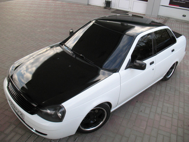 Обои картинки фото lada, priora, автомобили, ваз