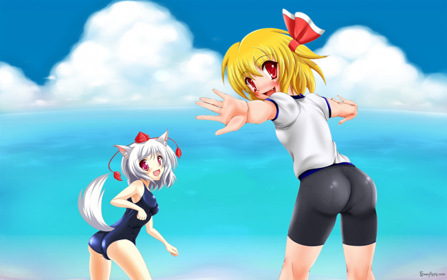 Обои картинки фото аниме, touhou