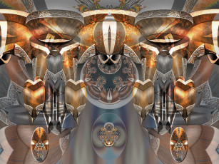 Картинка 3д графика fractal фракталы узор