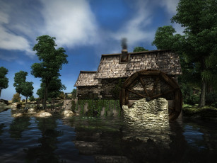 Картинка 3д графика nature landscape природа колесо