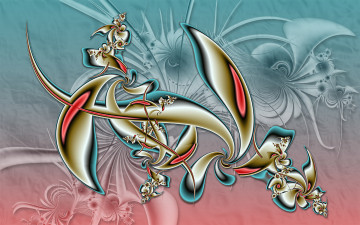 Картинка 3д графика fractal фракталы узор