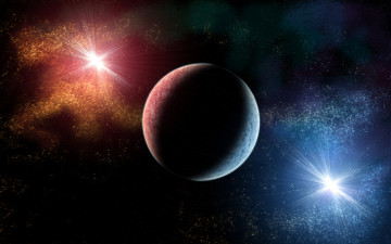 Картинка космос арт планета звёзды