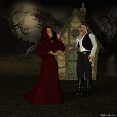 Обои картинки фото 3д, графика, people, люди, мужчина, женщина, луна