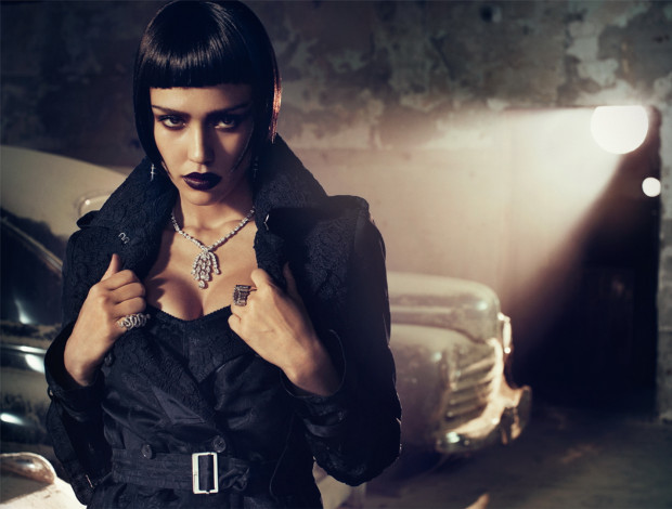 Обои картинки фото Jessica Alba, девушки, авто