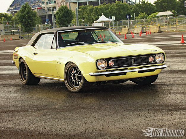 Обои картинки фото 1967, chevy, camaro, автомобили