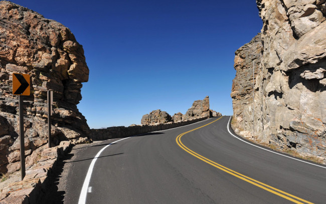 Обои картинки фото природа, дороги, горы, небо, линии