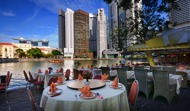 Обои картинки фото города, сингапур, река, вид