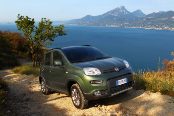 Картинка 2012 fiat panda 4x4 автомобили побережье дорога река