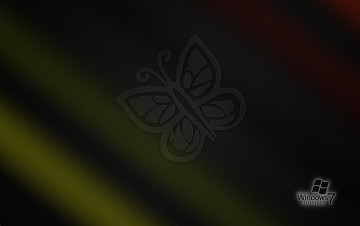 Картинка компьютеры windows vienna логотип фон бабочка