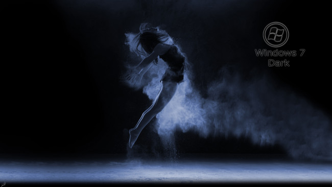 Обои картинки фото компьютеры, windows, vienna, фон, логотип, девушка