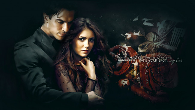 Обои картинки фото the, vampire, diaries, кино, фильмы, дневники, вампира