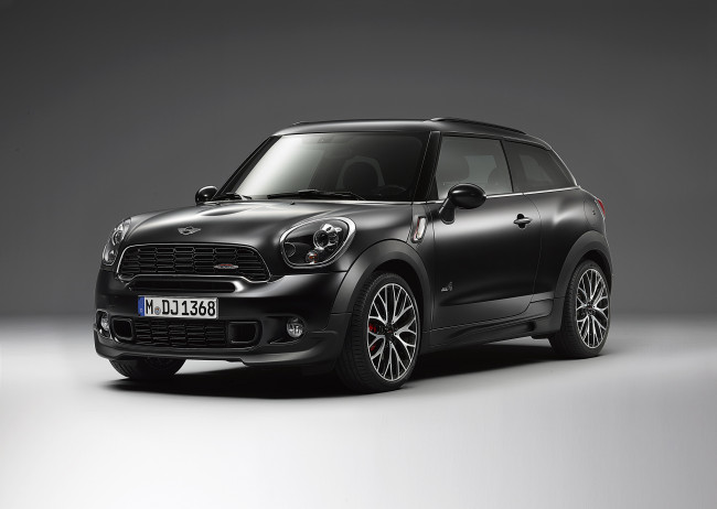 Обои картинки фото 2013, mini, paceman, jcw, frozen, black, автомобили