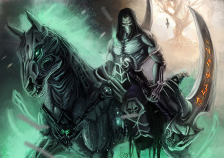 Картинка видео+игры ~~~другое~~~ взгляд конь воин игра арт мужчина коса оружие