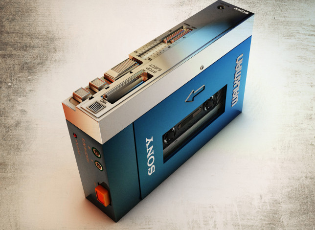 Обои картинки фото бренды, sony, 1979, walkman, tps-l2, музыка, фон, макро